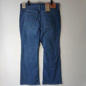 NEW Levis 726 Jeans Womens Flare High Rise Medium Wash Denim Stretch 18W #784